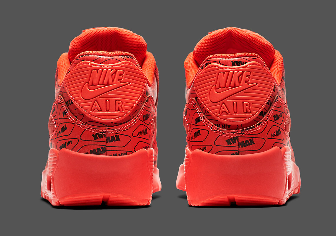 nike air max 90 all red