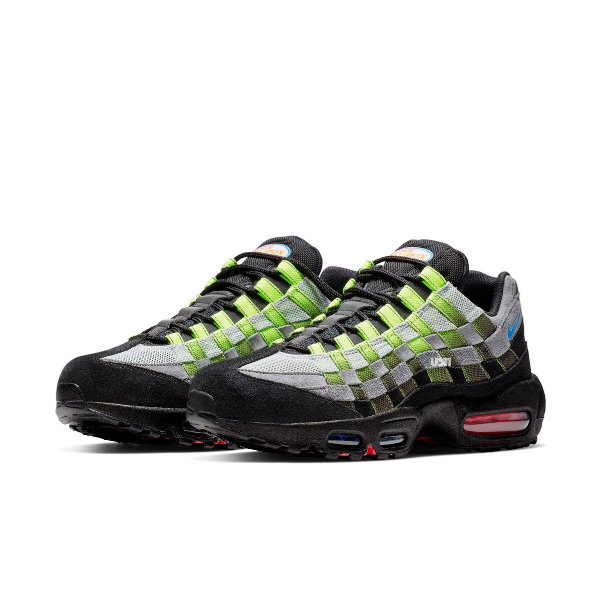 nike air max 95 essential black grey woven